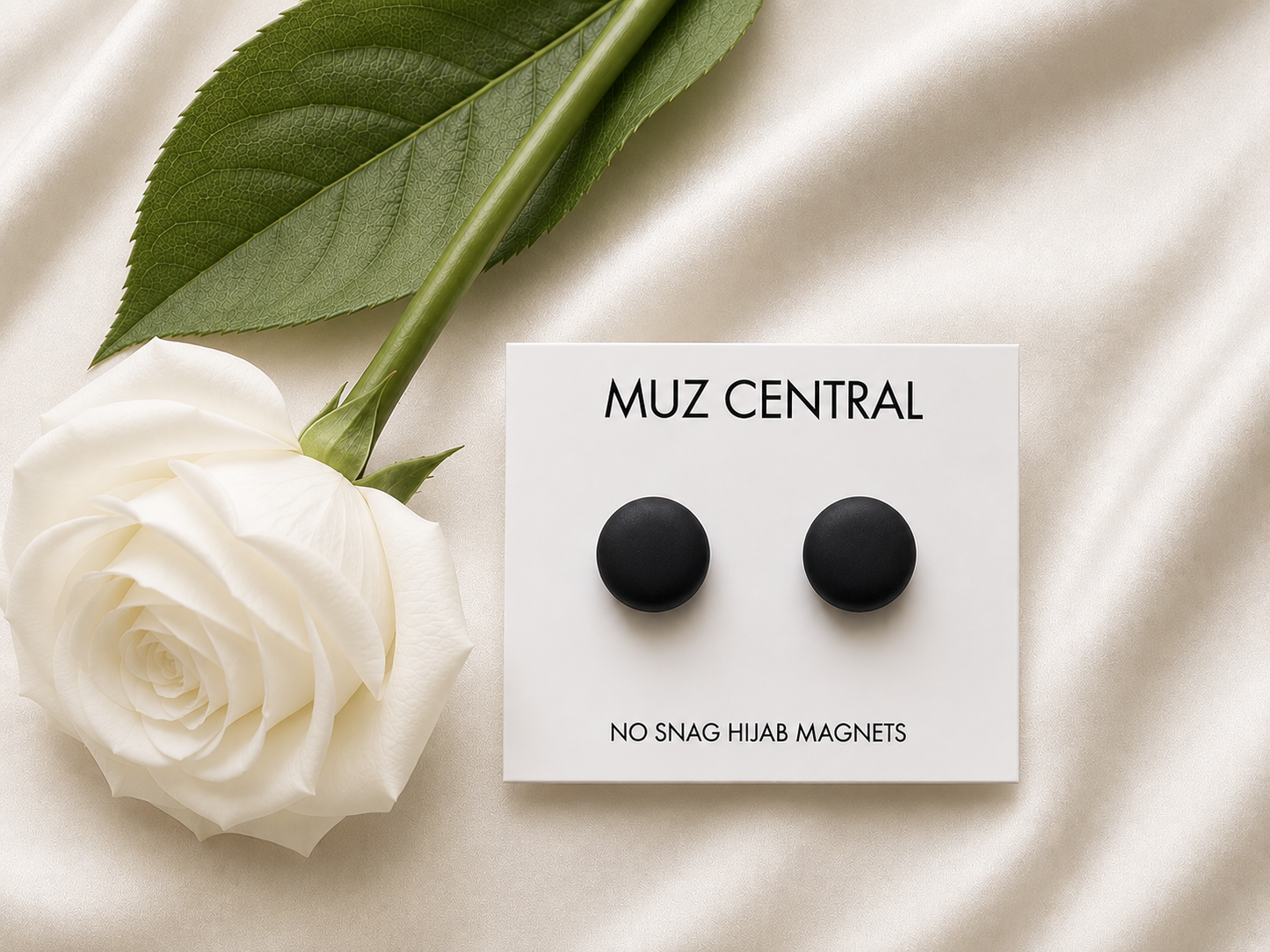 Hijab Magnet Pair (Matte Black)