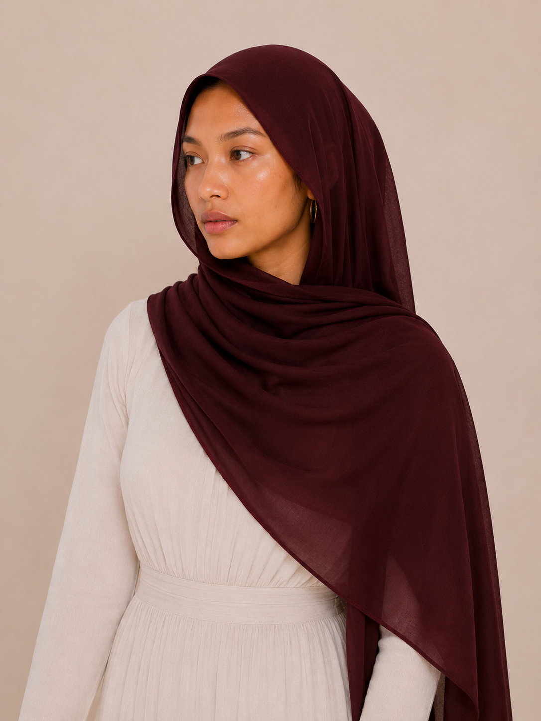 Modal Hijab - Maroon