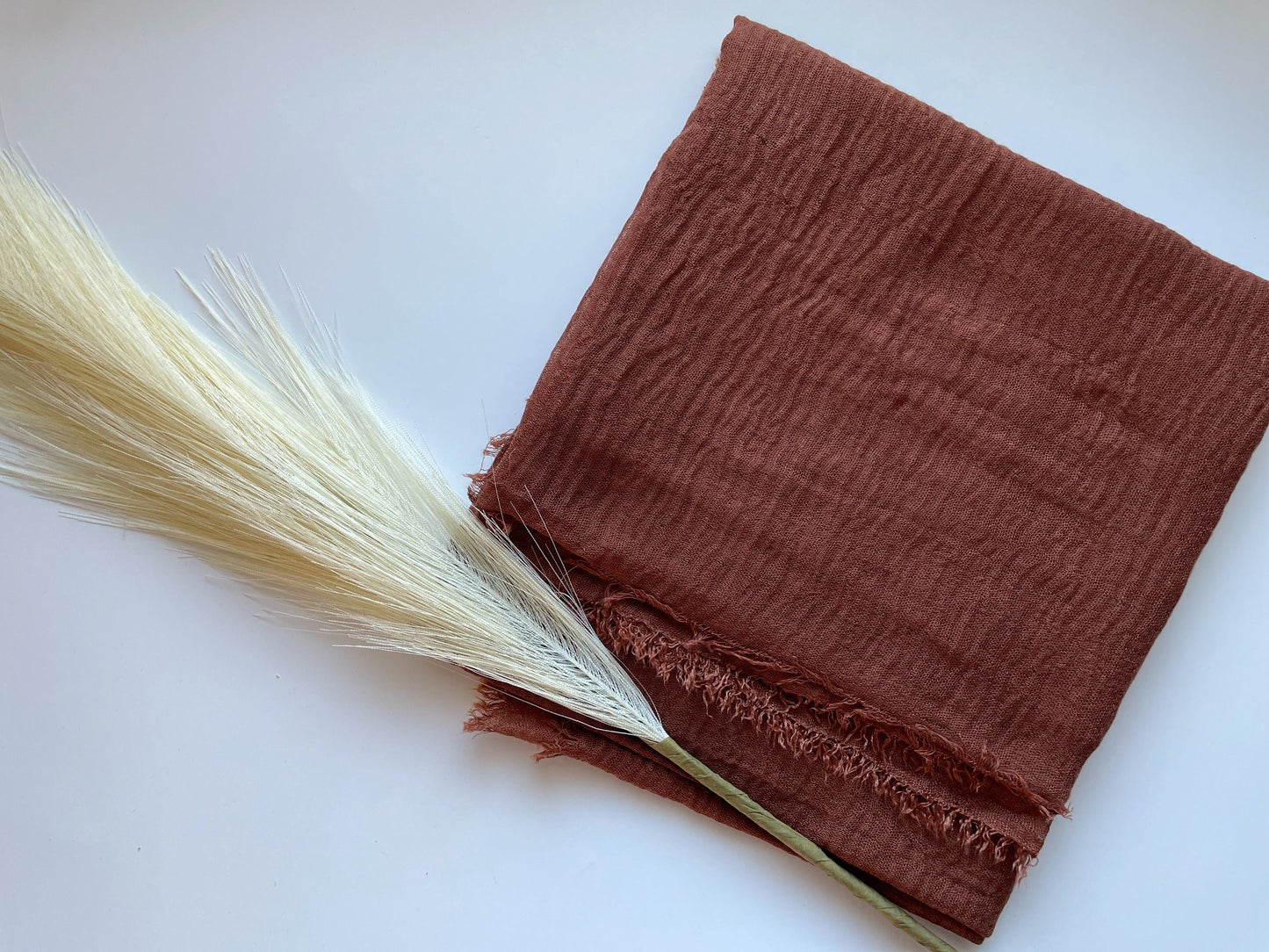 Cotton Crinkle Hijab - Rustic Amber