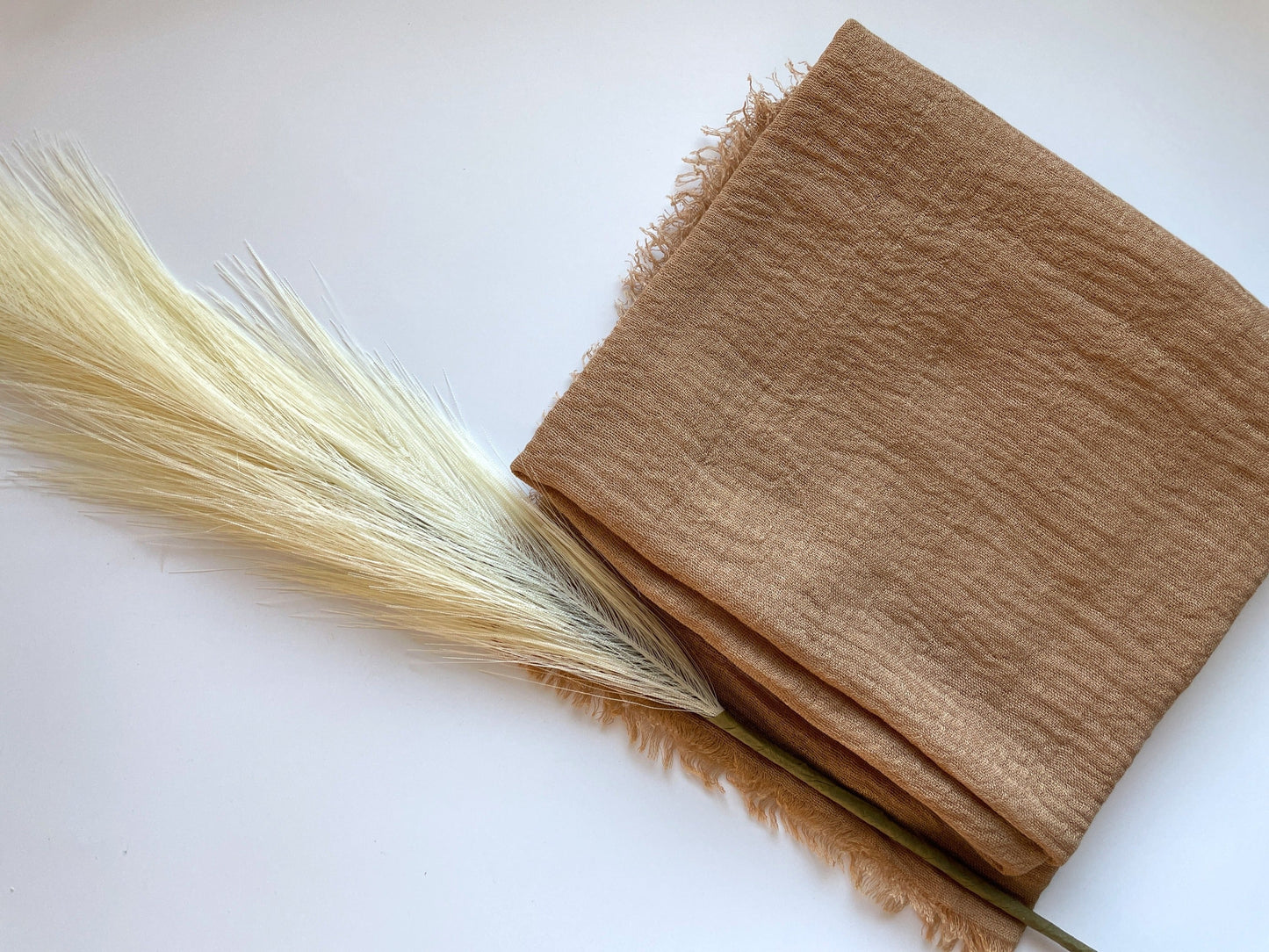 Cotton Crinkle Hijab - Terracotta