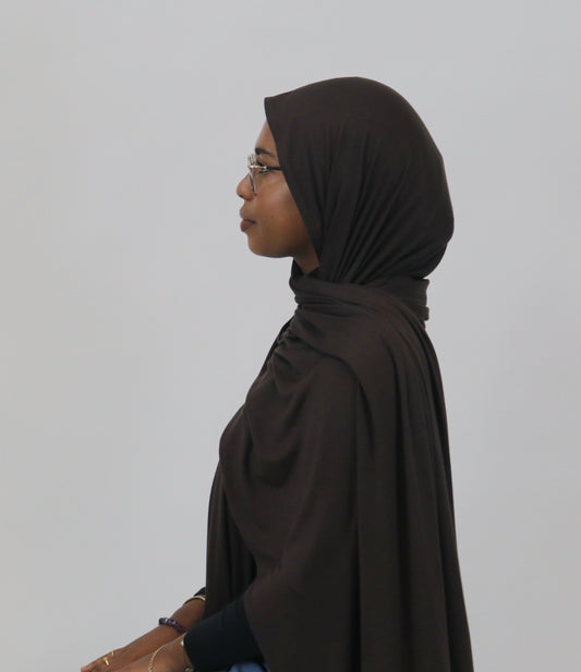 Jersey Hijab - Chocolate