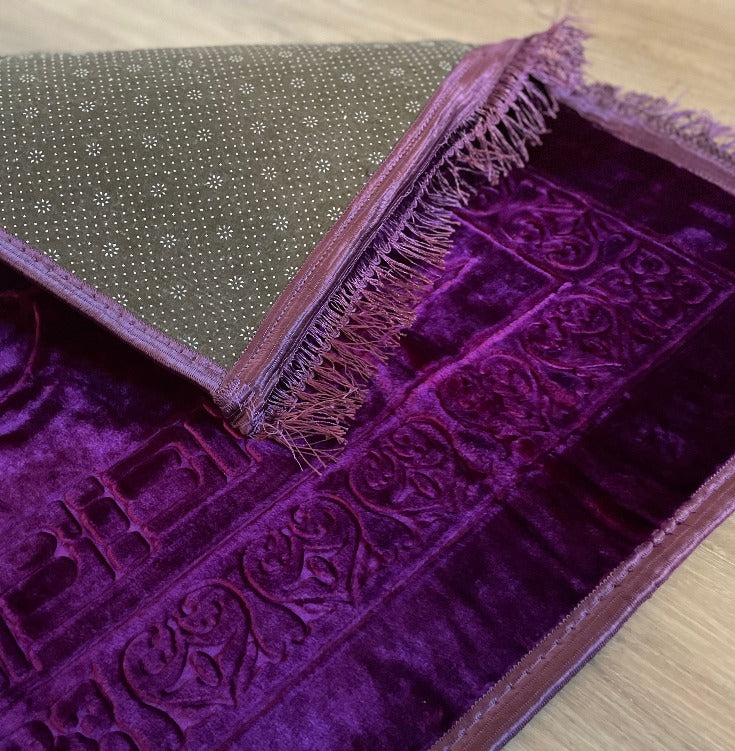 Luxe Prayer Rug - Deep Violet Purple
