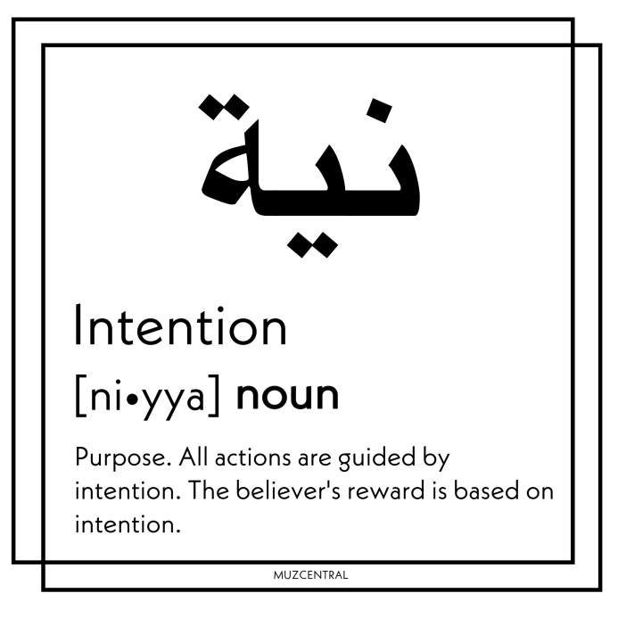 Niyyah - Intention - Sticker (Laptop / Phone)
