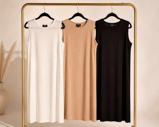 Essential Sleeveless Abaya Underslip