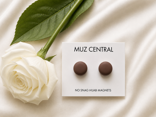 Hijab Magnet Pair  (Matte Coffee)