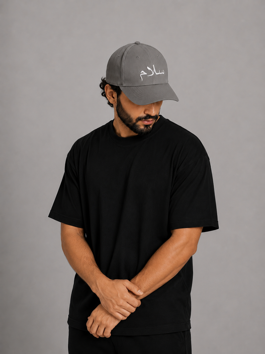 Arabic Salaam Hat (Peace) Gray