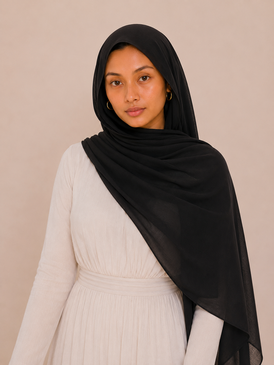 Modal Hijab - Black