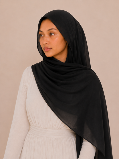 Modal Hijab - Black