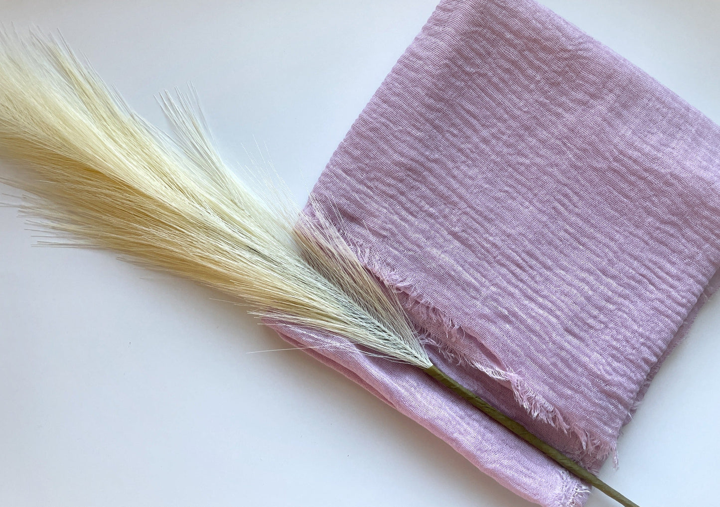 Cotton Crinkle Hijab - Baby Pink