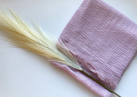 Cotton Crinkle Hijab - Baby Pink