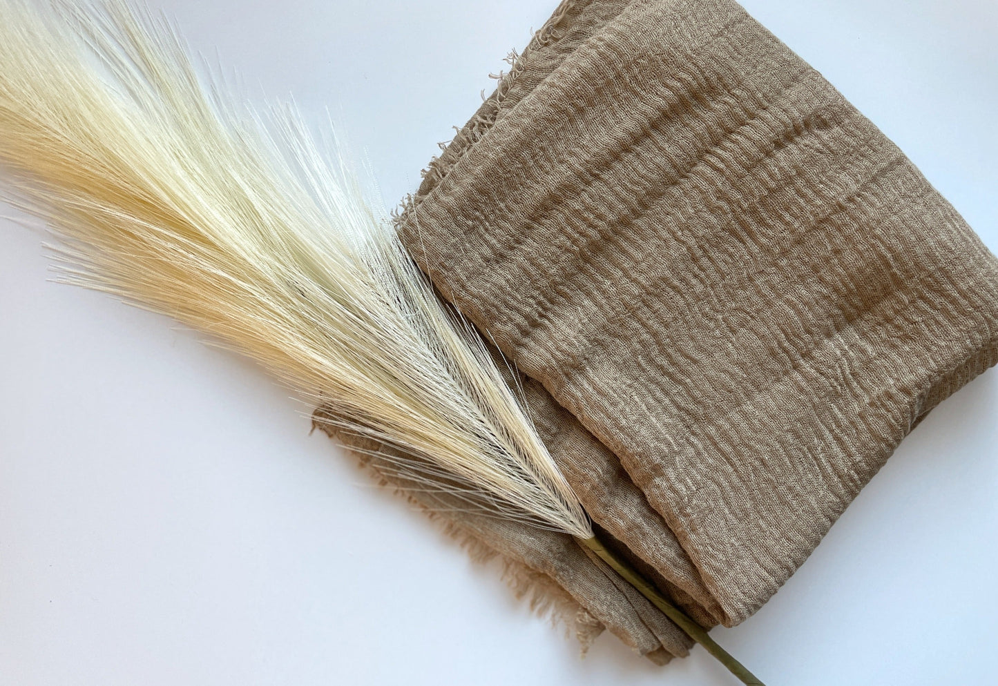 Cotton Crinkle Hijab - Desert Sand