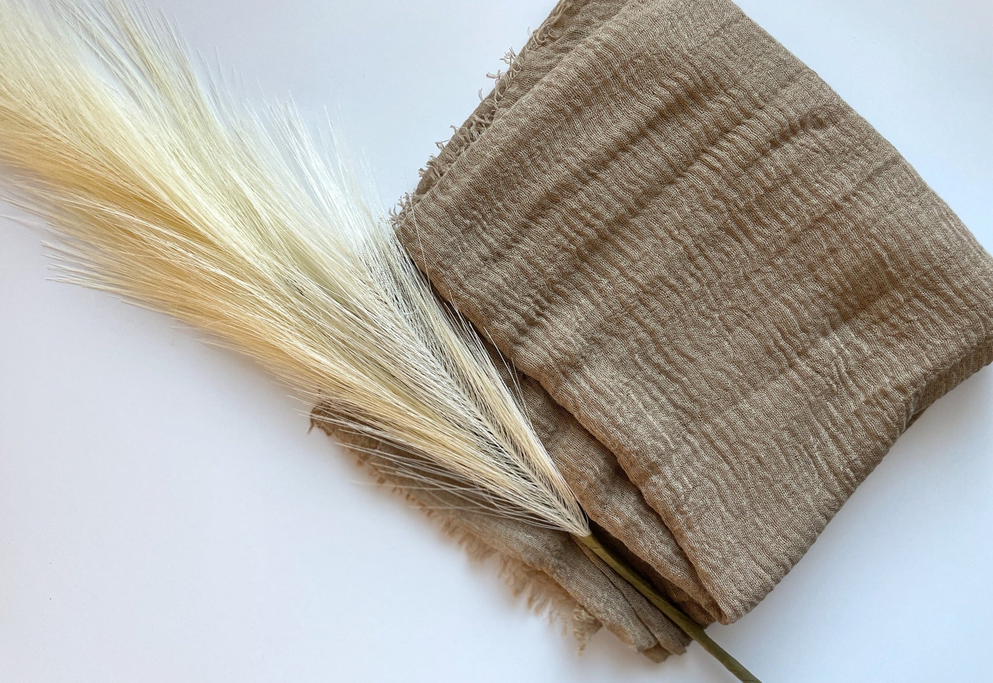 Cotton Crinkle Hijab - Desert Sand