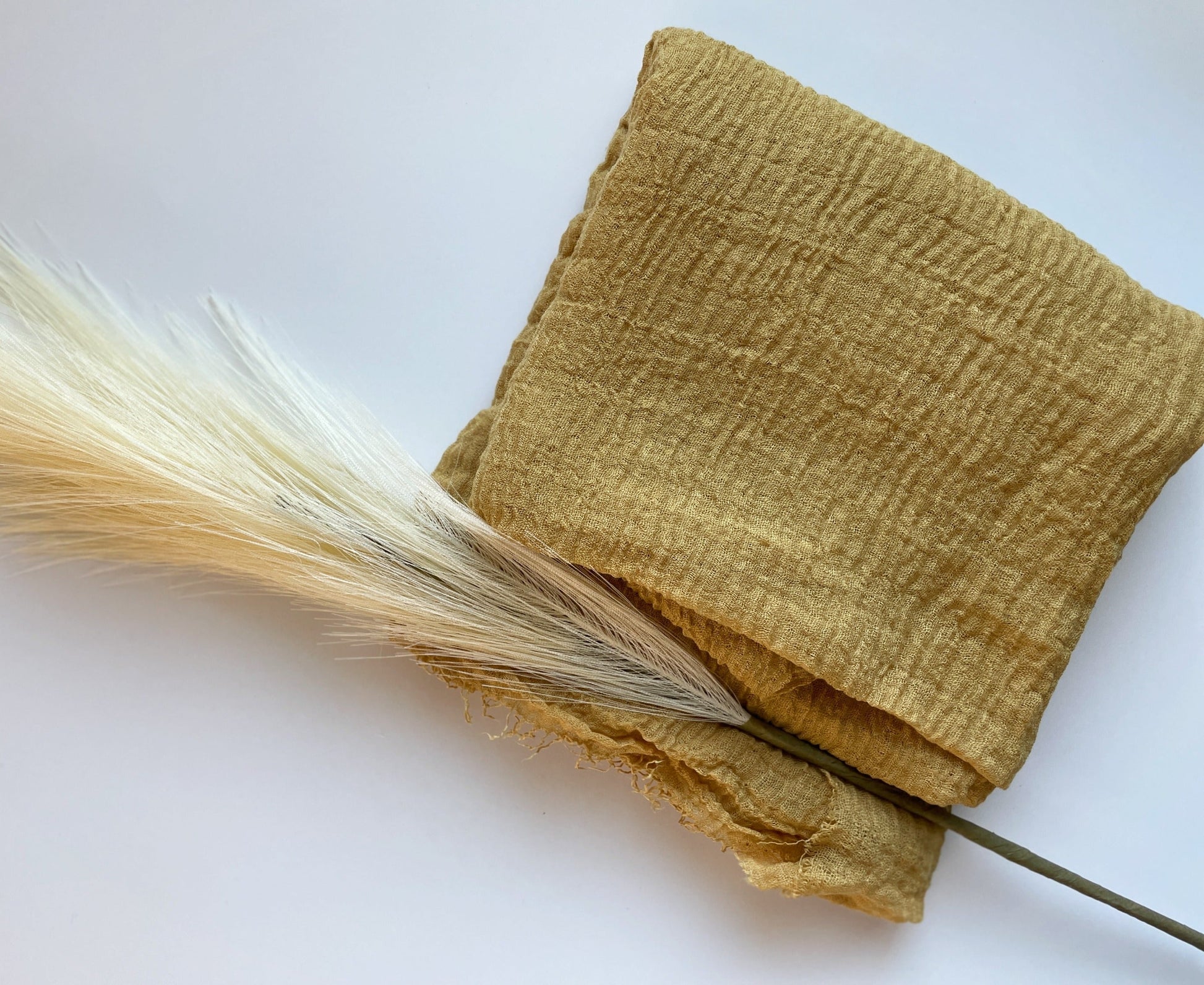 Cotton Crinkle Hijab - Ginger