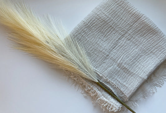 Cotton Crinkle Hijab - Ivory