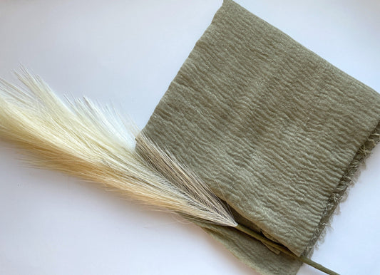 Cotton Crinkle Hijab - Moss
