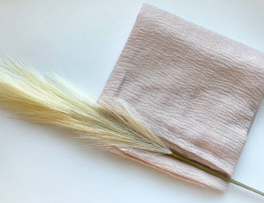 Cotton Crinkle Hijab - Nude Apricot