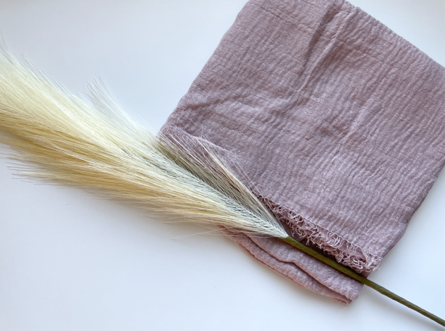 Cotton Crinkle Hijab - Nude Pink