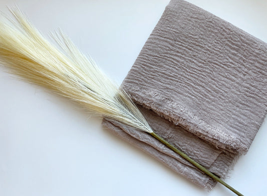 Cotton Crinkle Hijab - Taupe
