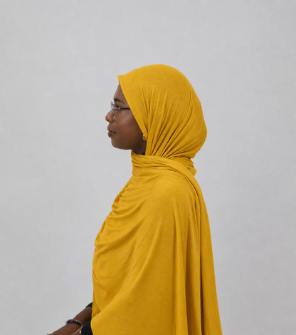 Jersey Hijab - Mustard