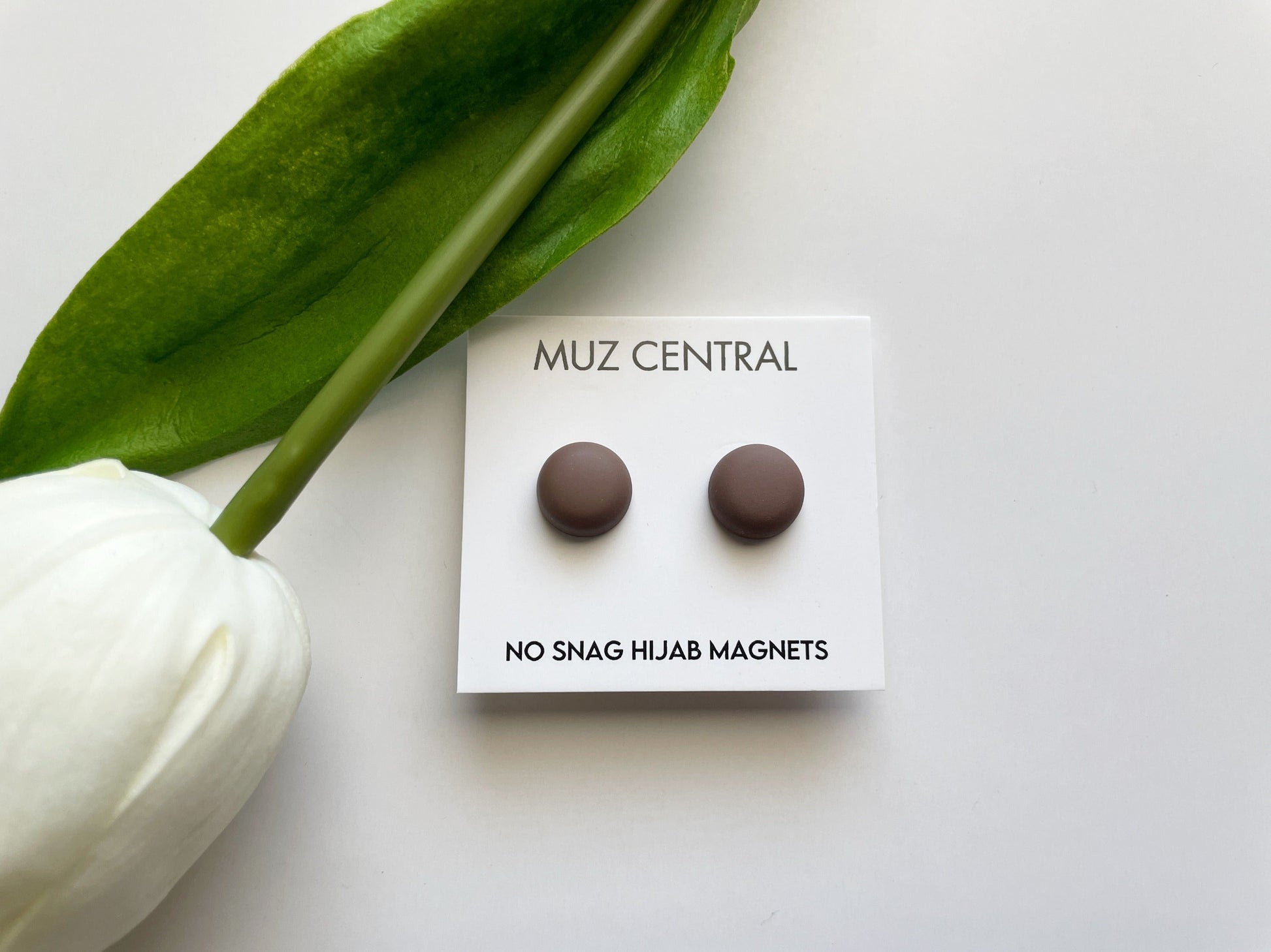 Hijab Magnet Pair  (Matte Coffee)