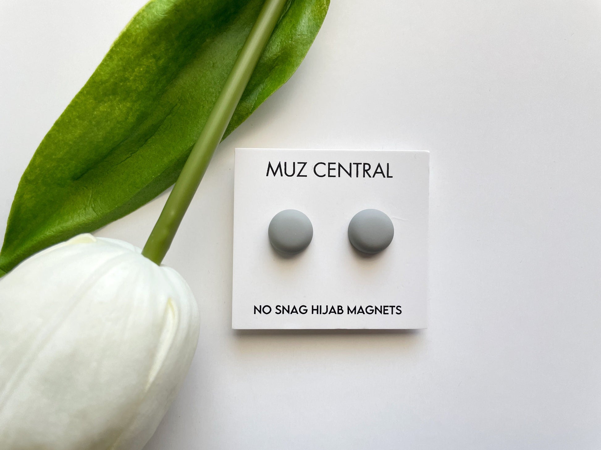 Hijab Magnet Pair  (Matte Gray)