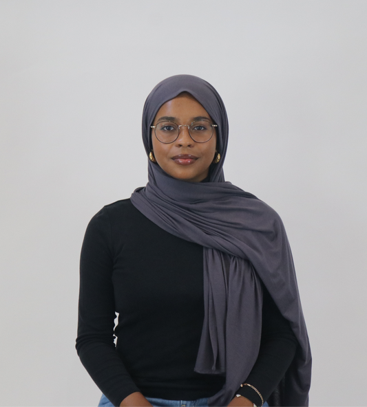 Jersey Hijab - Charcoal