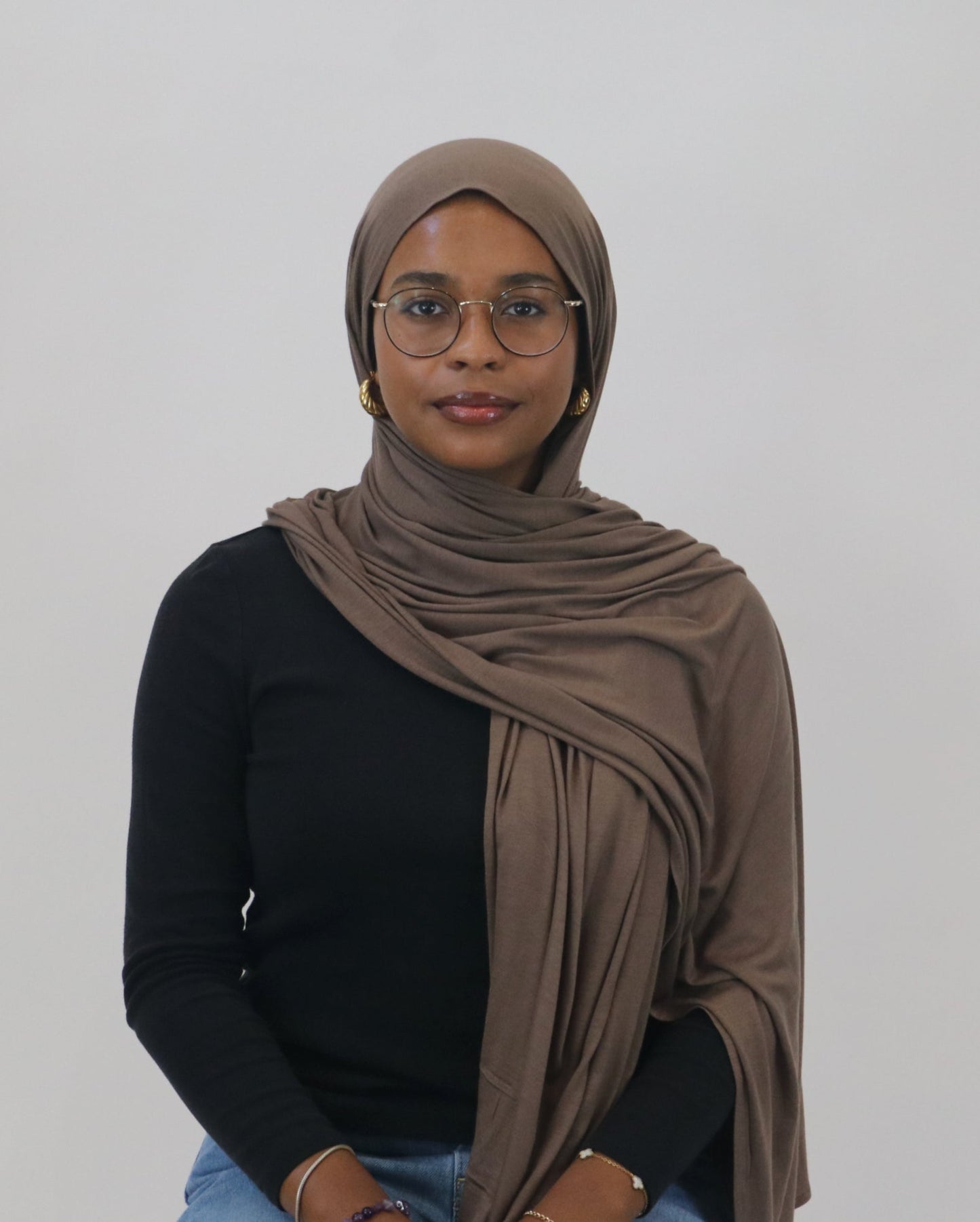 Jersey Hijab - Coffee