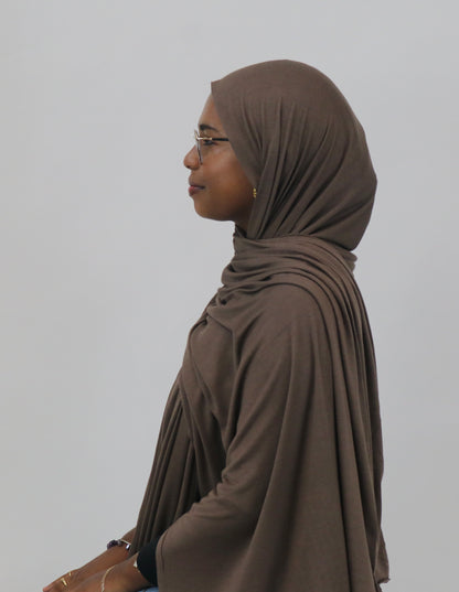 Jersey Hijab - Coffee
