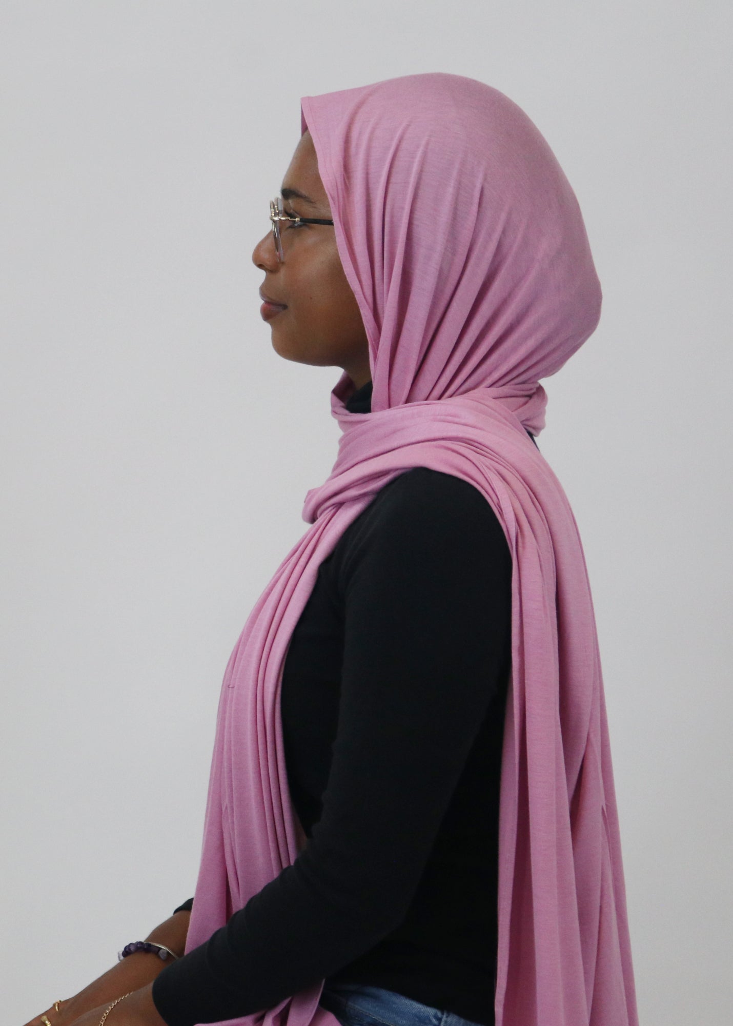 Jersey Hijab - Electric Pink