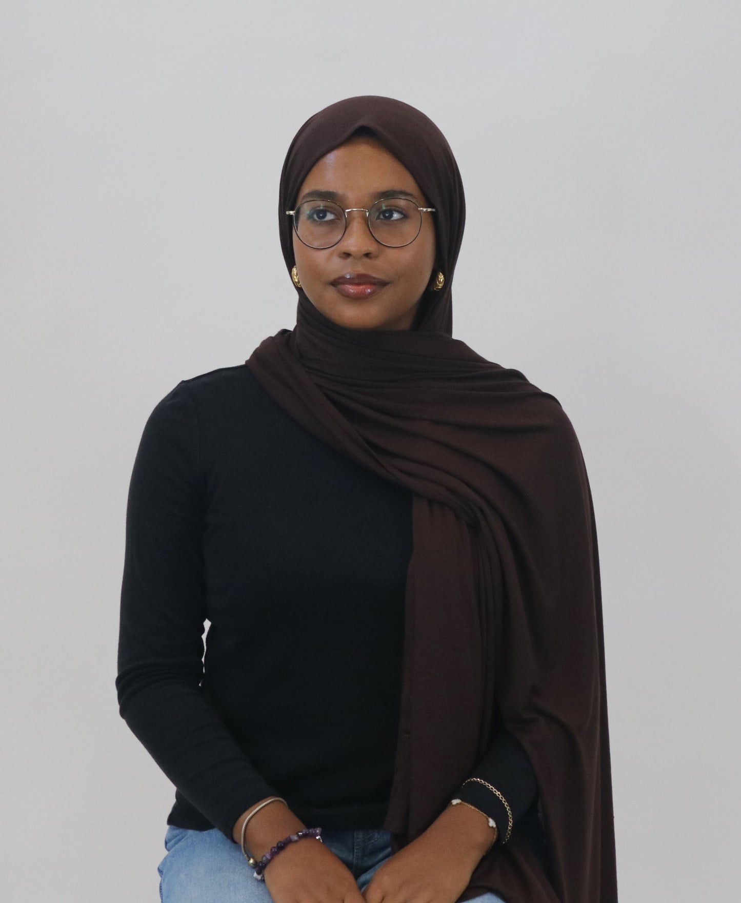 Jersey Hijab - Walnut