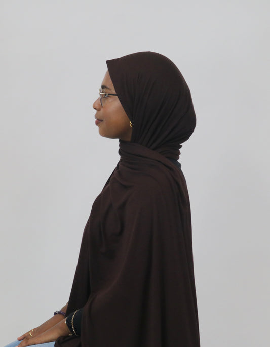 Jersey Hijab - Walnut