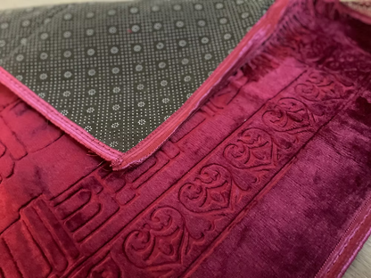 Luxe Prayer Rug - Ruby Red