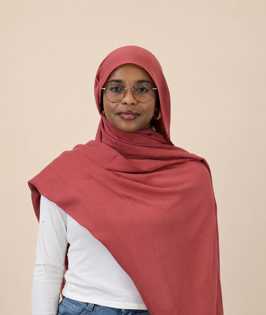 Modal Hijab - Redwood Rose